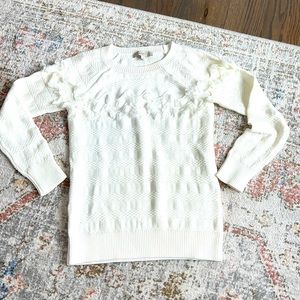 Loft off white sweater. Size small